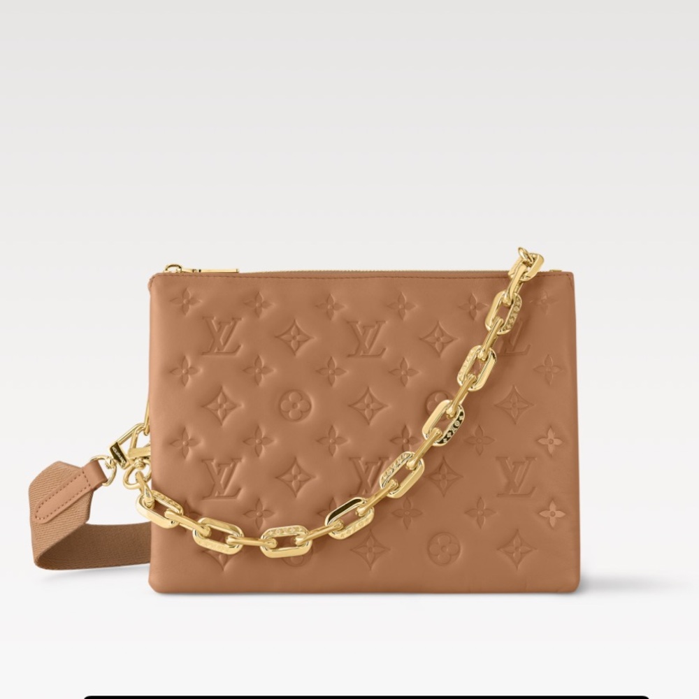 🤩Louis Vuitton 🤩 Camel Coussin as seen on RHOC